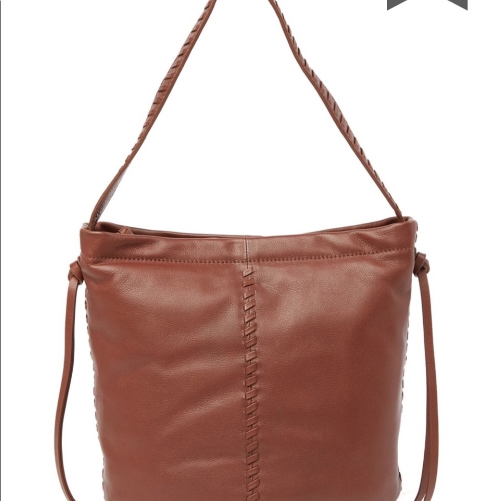 🌸KOOBA LIMÓN LEATHER HOBO BAG IN COCOA - Picture 4 of 5